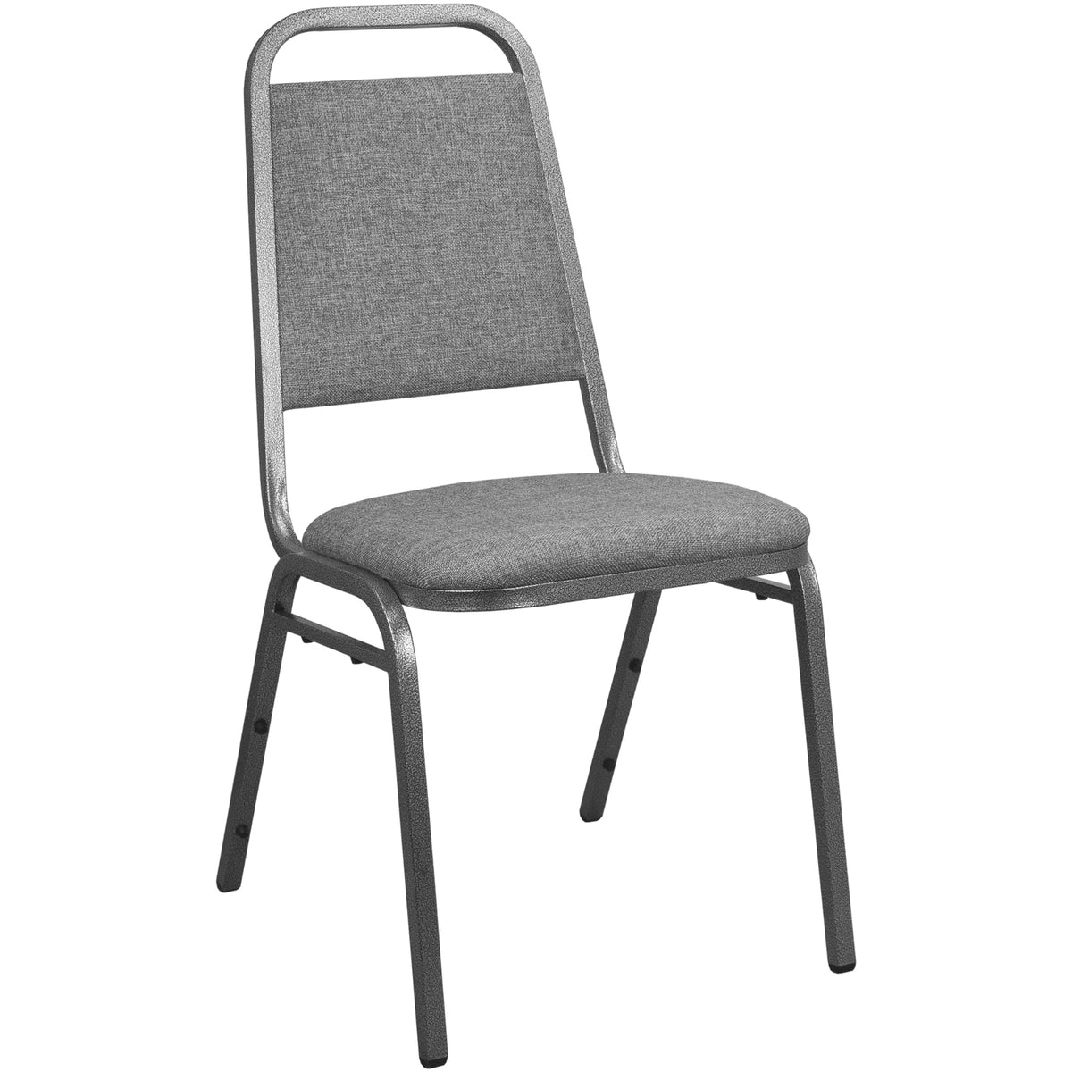 Flash Furniture Advantage Charcoal Gray Fabric-Padded Banquet Stackable Chairs