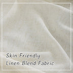 120 Inches Extra Long Linen Curtains Living Room,1 Pair Back Tab Neutral Farmhouse Light Filtering Semi Sheer Boho Linen Curtains,Floor To Ceiling Large Window Patio Sliding Door 10 Feet Drapery,Cream