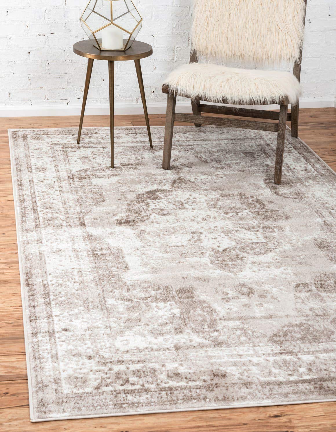 Unique Loom Sofia Collection Area Rug - Salle Garnier (9 x 12 Rectangle, Beige/ Ivory)