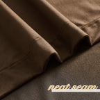 Nicetown Thermal Insulated Brown Velvet Curtains, Sound Reducing Heavy Matt Solid Room Darkening Drapes/Panels For Holiday (2 Pa