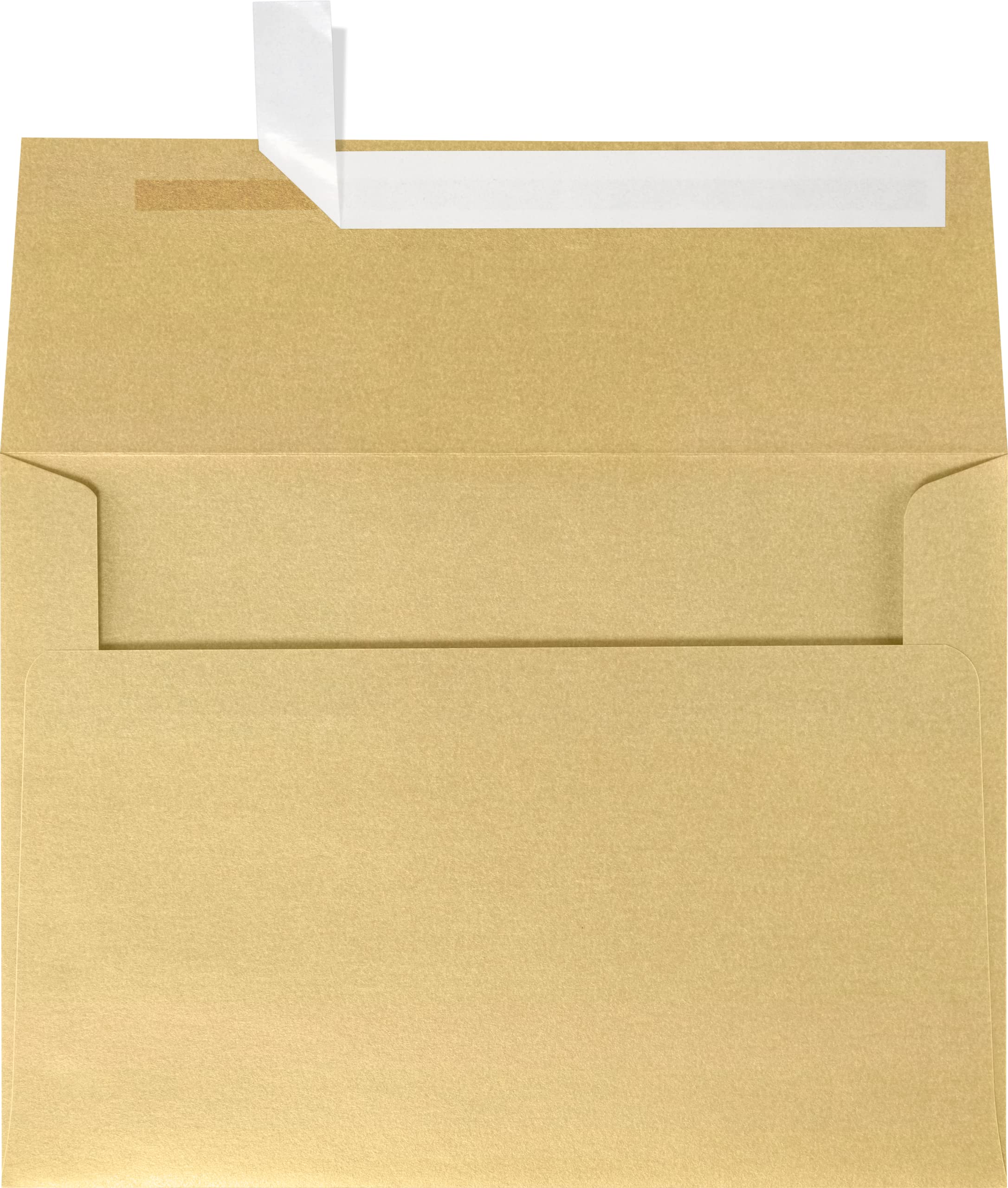 Luxpaper A4 Invitation Envelopes | Peel & Press | 4 1/4' X 6 1/4' | Blonde Metallic | 80Lb. Text | 50 Qty