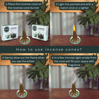 TRUMIRI Jasmine Incense Cones - Dual Pack of 20 Scented Cone Incense - Aromatic Home Fragrance - Relaxing and Calming Scents