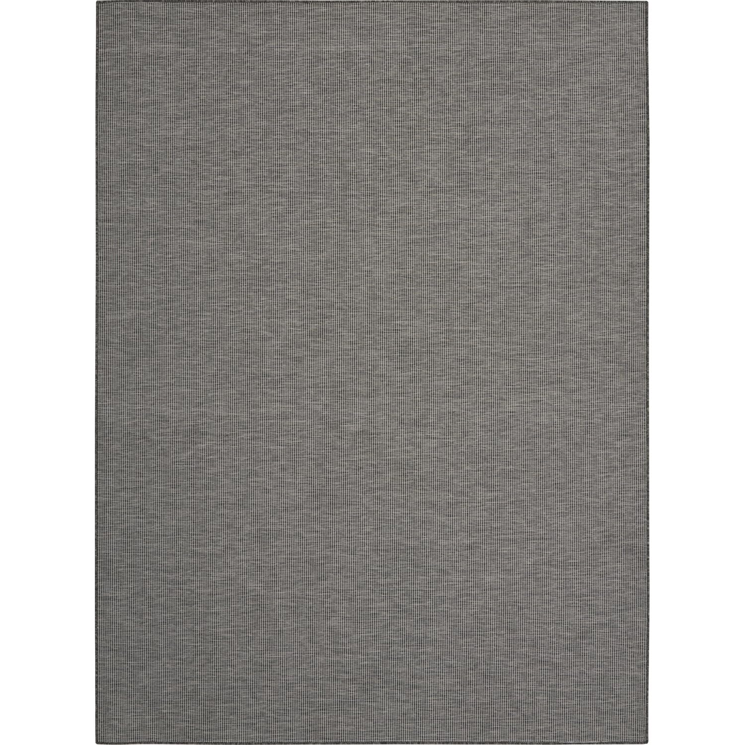 Nourison Positano Indoor/Outdoor Charcoal 10' X 14' Area Rug, Easy Cleaning, Non Shedding, Bed Room, Living Room, Dining Room, B