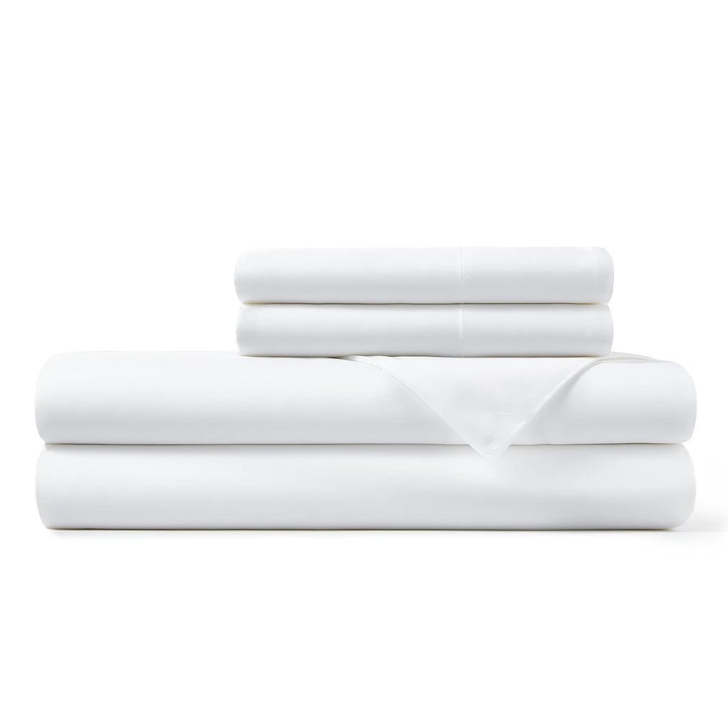 Hotel Sheets Direct 100% Viscose Derived From Bamboo Sheets Full - Cooling Luxury Bed Sheets W Deep Pocket - Silky Soft - White