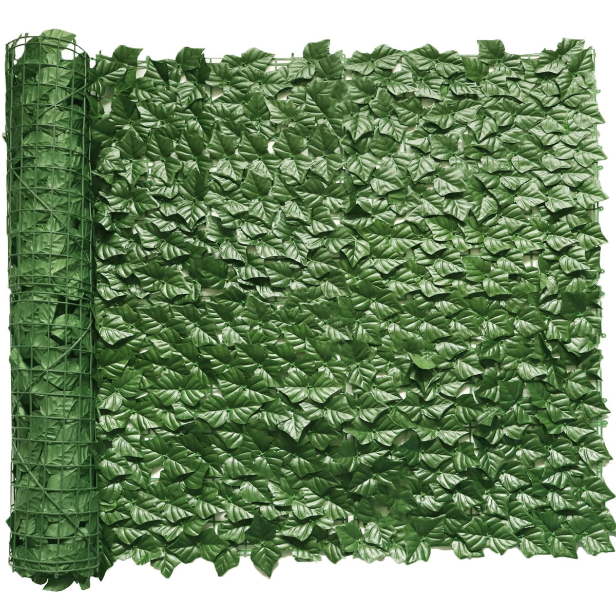 Artificial Ivy Privacy Fence 118X39.4In Grass Wall Screen Fake Vines Balcony Fence Privacy Screen Cover, Faux Ivy Leaf Hedge Pan