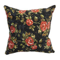 Blazing Needles Printed Throw Pillow, 17", Midnight Rose