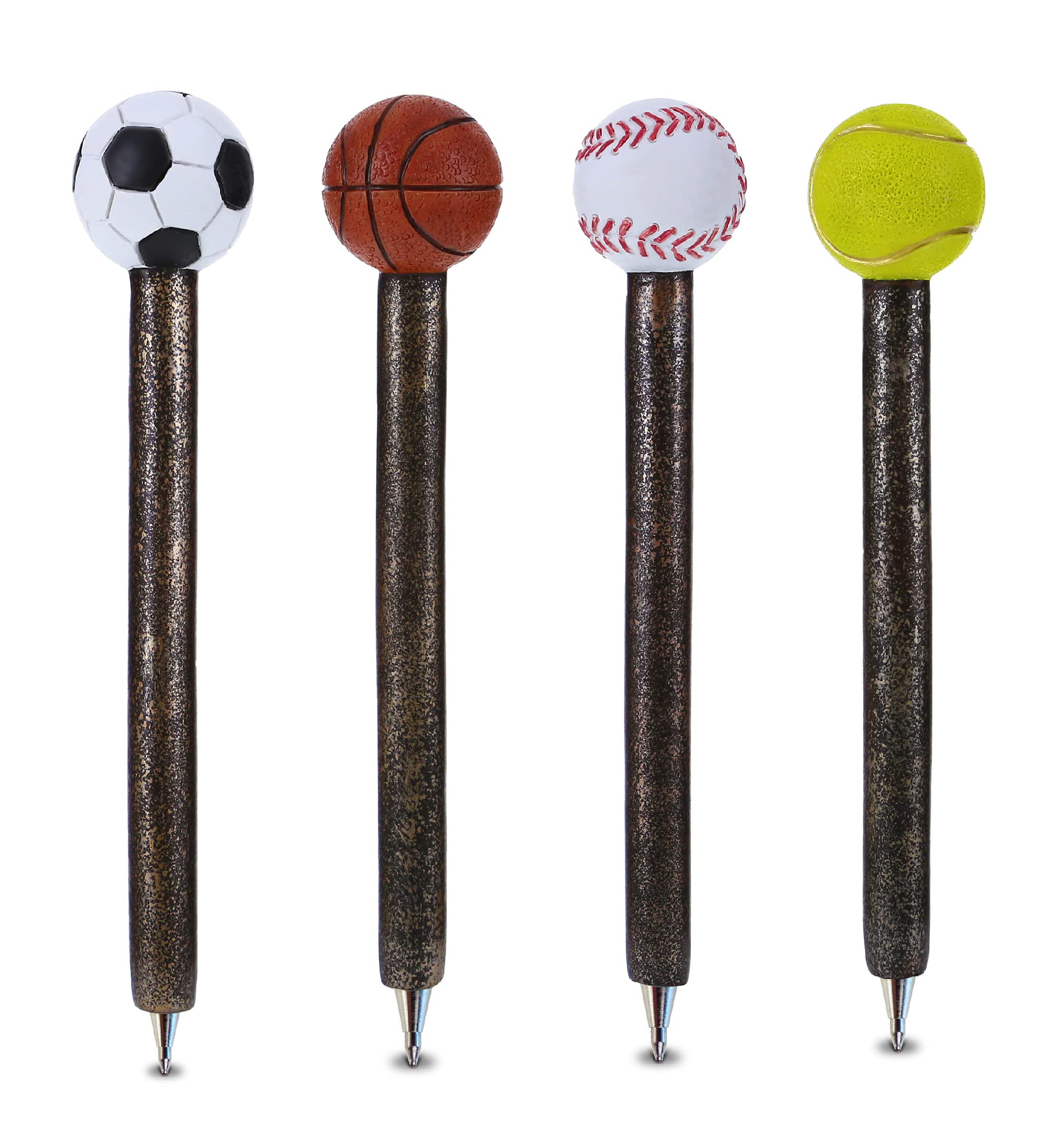 Planet Pens Sports Collection Novelty Pen - Unique Office Supplies Ballpoint Pen, Soccer, Baseball, Tennis, Basketball Writing P