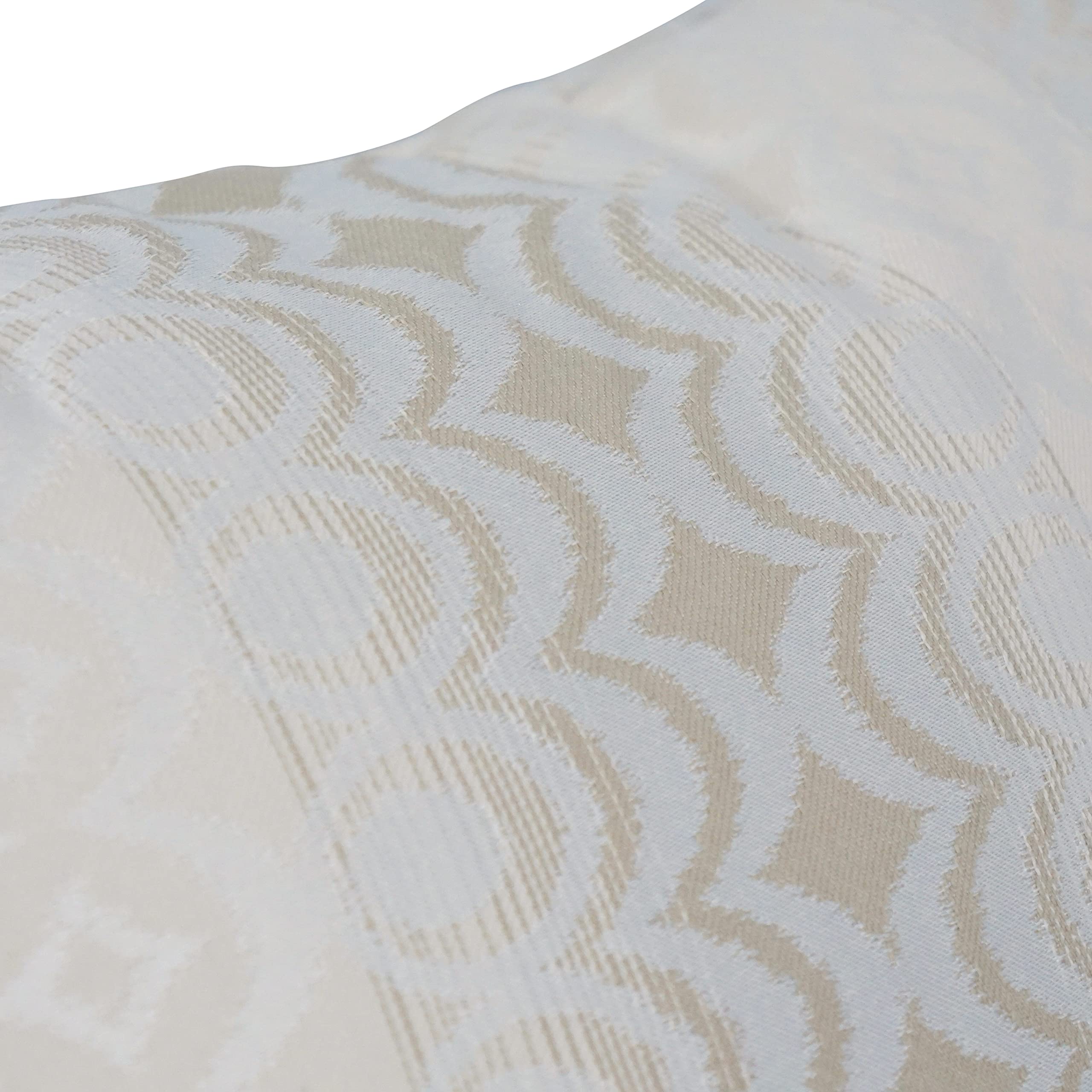 Blazing Needles Square Polyester Jacquard Throw Pillow, 17", Torero Dune