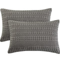 Phf 100% Cotton Waffle Pillowcases Queen Size, 2 Pack Soft Breathable Skin-Friendly Pillow Sham, Decorative Waffle Weave Pillow