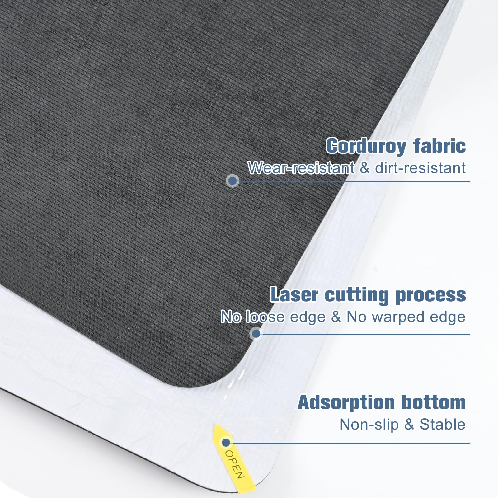 Placoot Desk Chair Mat For Hardwood Floor Corduroy Surface 55'X35' Office Chair Mat For Rolling Chairs,Large Anti-Slip Backing Under Desk Low-Pile Office Rug Floor Mat For Office/Home