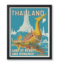 Poster Master Vintage Travel Poster - Retro Thailand Print - Advertising Wall Art - Gift for Him, Her, Travel Lover - Perfect Th