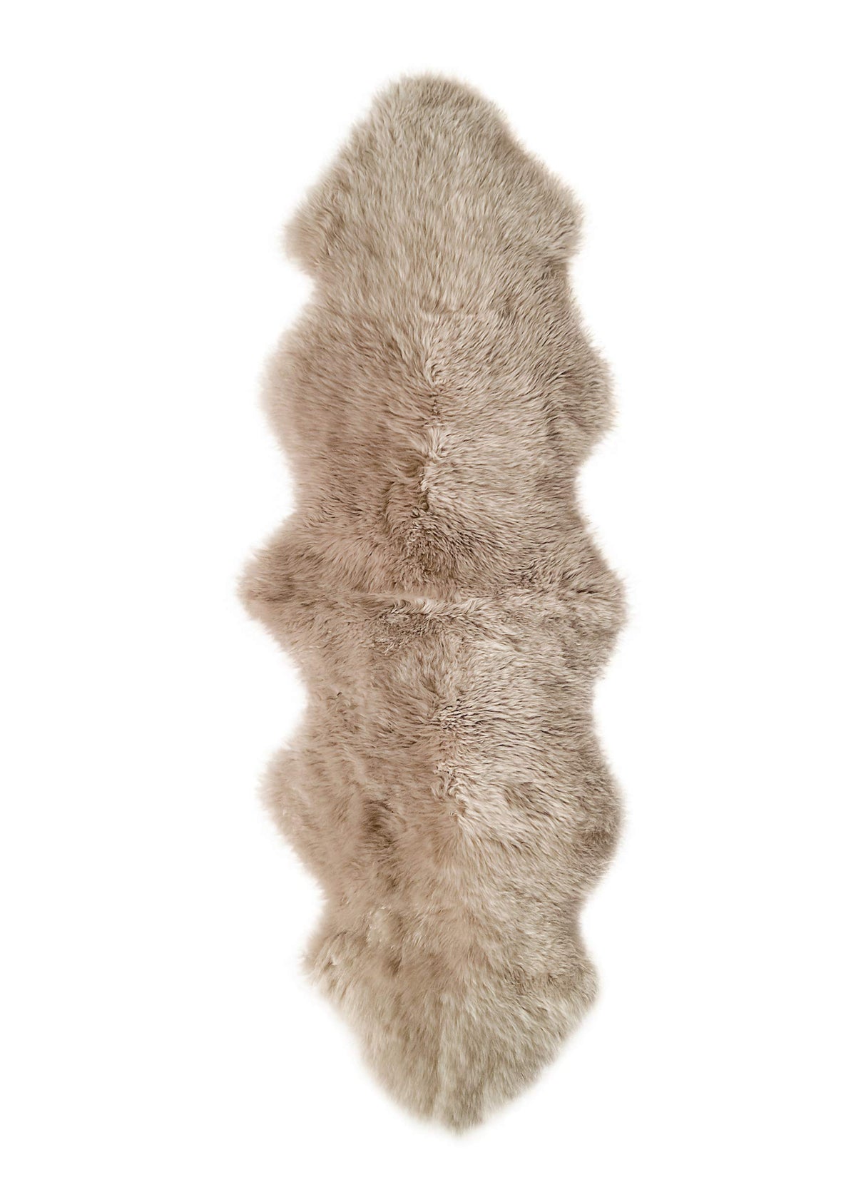 HomeRoots Sheepskin Floor Cushion 14' X 11' Spotted