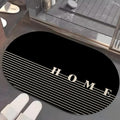 UMAI Oval Bathroom Mat |40x60cm| Water Absorbent Anti Skid Mat for Bathroom Floor | Quick Drying Bath Mat | Thickness3.5mm | So