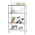 Seville Classics Solid Steel Wire Shelving Storage Unit Adjustable Shelves Organizer Rack, for Home, Kitchen, Office, Garage, Be