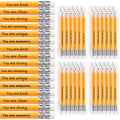 Spakon 48 Pack Back To School Gifts Inspirational Pencils Student Gift From Teacher Colorful Pencil For Kid Motivational Sharpen