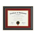 ELSKER&HOME 8.5x11 Document Frame - High Gloss Black Wood Color Frame - Made for Certificates Sized 8.5x11 Inch with Mat and 11x
