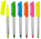 Stylus Ballpoint Pen With Highlighter Tips, 3 In 1 Combo Stylus For Touchscreens, Highlighter And Writing Pen, Bright Highlighte