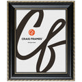 Craig Frames Victoria, 4x9 Picture Frame, Ornate Black and Gold