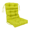 Blazing Needles Indoor/Outdoor Tufted Seat/Back Chair Cushion, 22 x 45, Lime