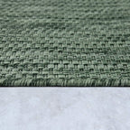 Solid Outdoor Rug For Patio Or Balcony Weatherproof In Mottled Green, Size: 2'8' X 4'11'