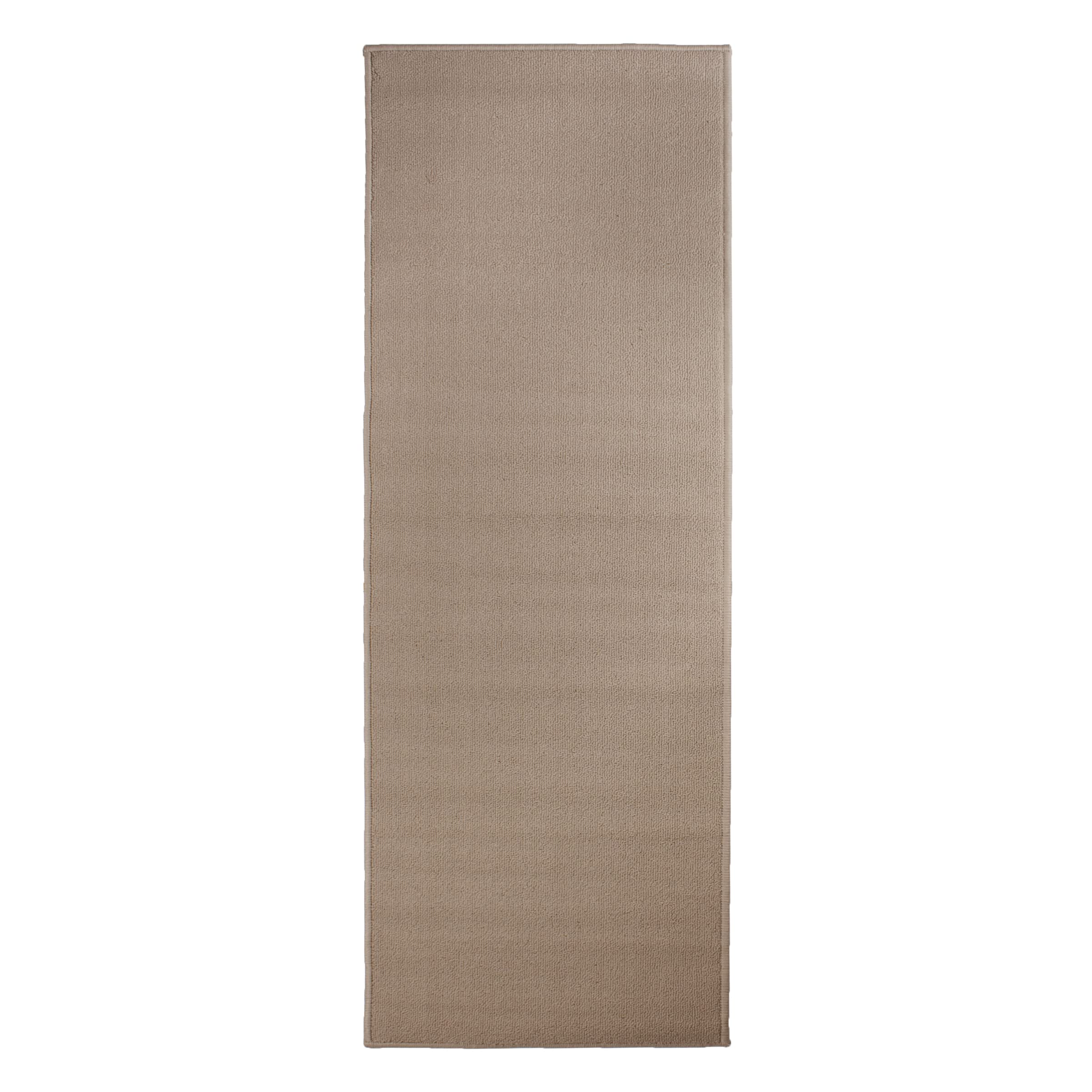 Ritz Accent Door Rug Runner with Non-Slip Latex Backing, 20-Inch by 60-Inch Kitchen & Bathroom Runner Rug, Beige