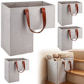 Gisafai 4 Pack Stair Baskets with Handles, 16x10x16 Foldable Storage