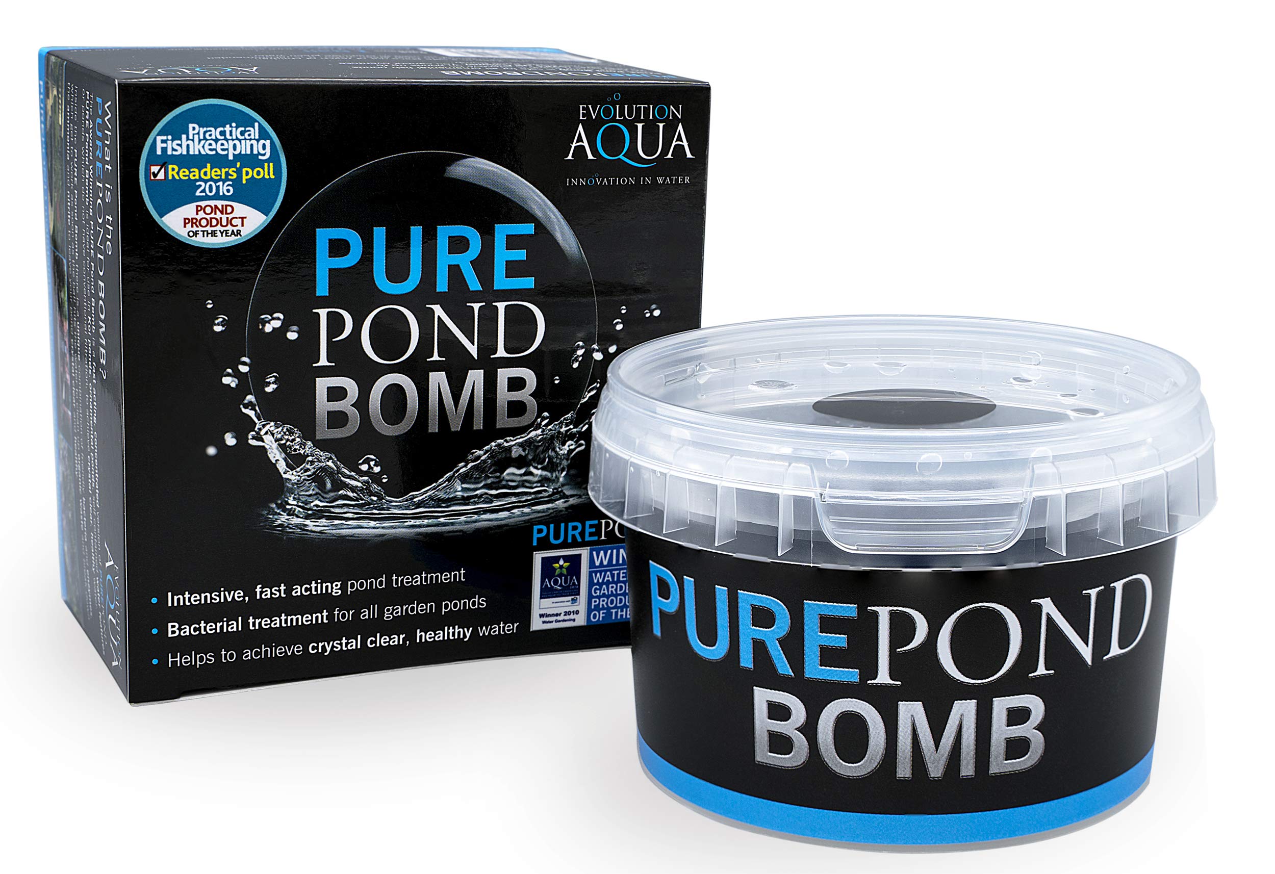 Evolution Aqua Pure Pond Bomb - For Crystal Clear Healthy Water, Treats Up To 20,000 Litres