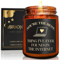 Briojoy Best Thing I Found on The Internet Candles for Women Men - Gift for Her Him Best Friend Wife Husband Girlfriend Boyfrien