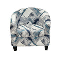 Crfatop Printed Tub Chair Slipcover 2 Piece Club Chair Slipcover Armchair Covers Polyester Stretch Round Barrel Chair Covers Fur