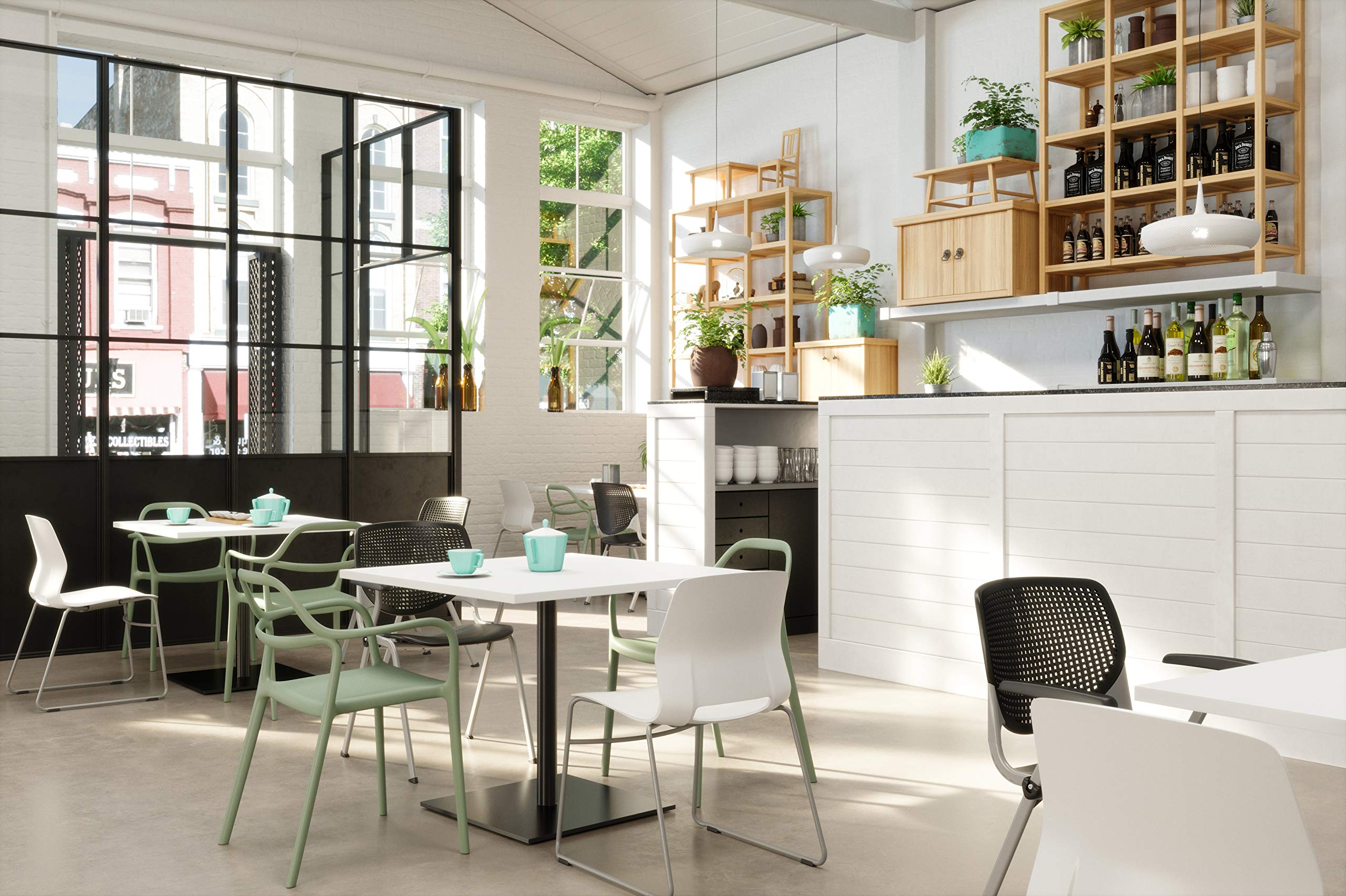Olio Designs Lola Stack Chair White