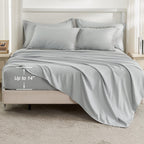 Andency Light Grey Full Size Comforter Set With Sheets - 7 Pieces Boho Tassel Bed In A Bag Soft Lightweight Bedding Sets, Light Grey Fringe Bed Set With Comforter, Sheets, Pillowcases & Shams