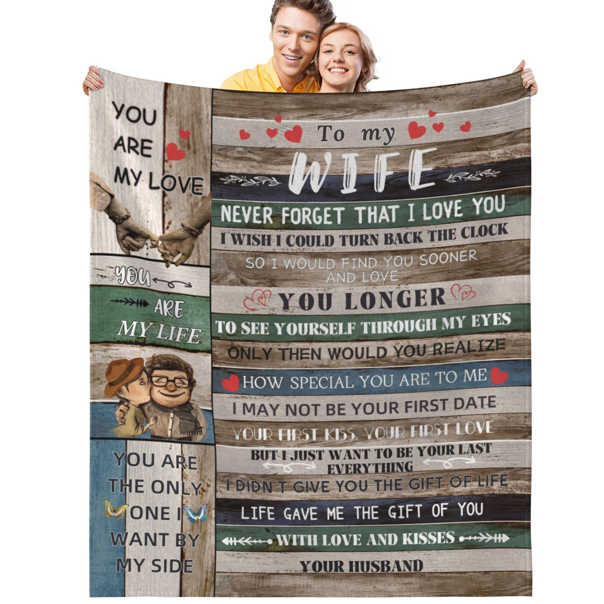 Birthday Gifts For Wife From Husband, To My Wife Blanket, Best Wife Presents, Romantic Gifts For Her, Weeding For Wife, Soft Wif