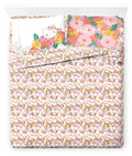 Jay Franco Hello Kitty Queen Size Sheet Set - Super Soft 4 Piece Bedding Set - Floral Microfiber Sheets Includes Reversible Pill