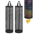 2Pack Plastic Bag Holder, Grocery Bag Holder For Plastic Bags Mesh Hanging Storage Dispenser Trash Bag Organizer Shopping Bag Ho