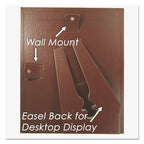 8.5' X 11' Leather Grain Certificate Frame Two Pack, Burgundy