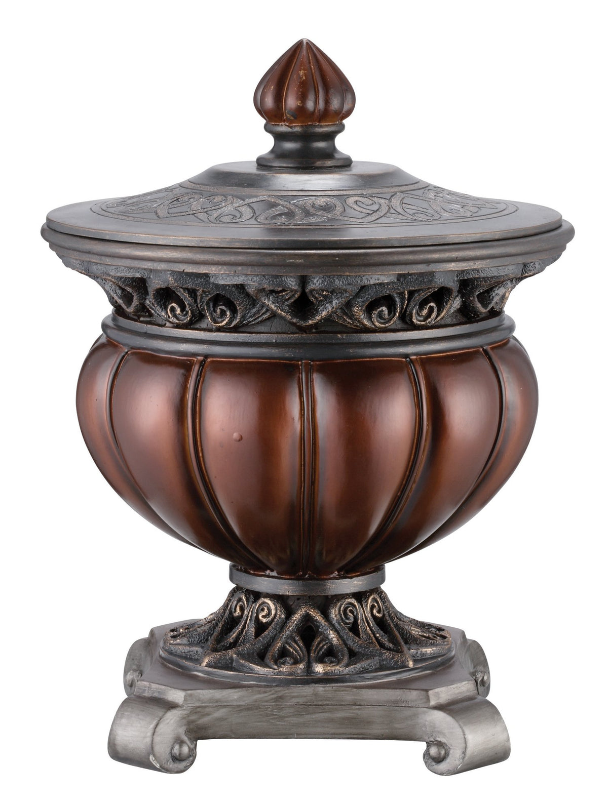 Ok Lighting Jewelry Box, 12.0&quot;, Brown