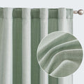 jinchan Linen Textured Curtains 90 Inch Length Green Curtains for Living Room Farmhouse Country Curtains Casual Weave Back Tab D
