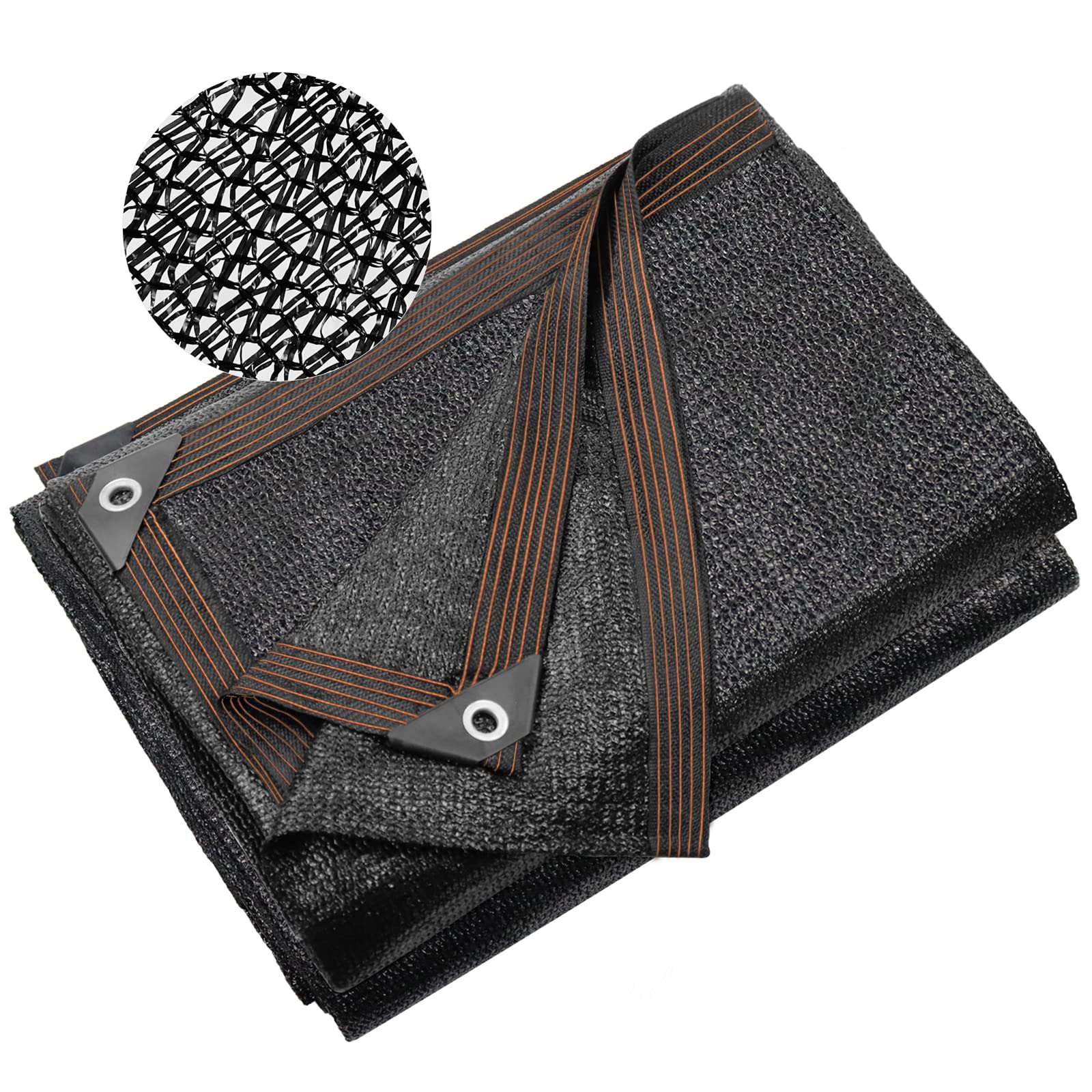 40% Shade Cloth Garden Shade Mesh Net With Grommets - Sun Shade Cover For Pergola, Patio Plants, Greenhouse, Chicken Coop, Outdo