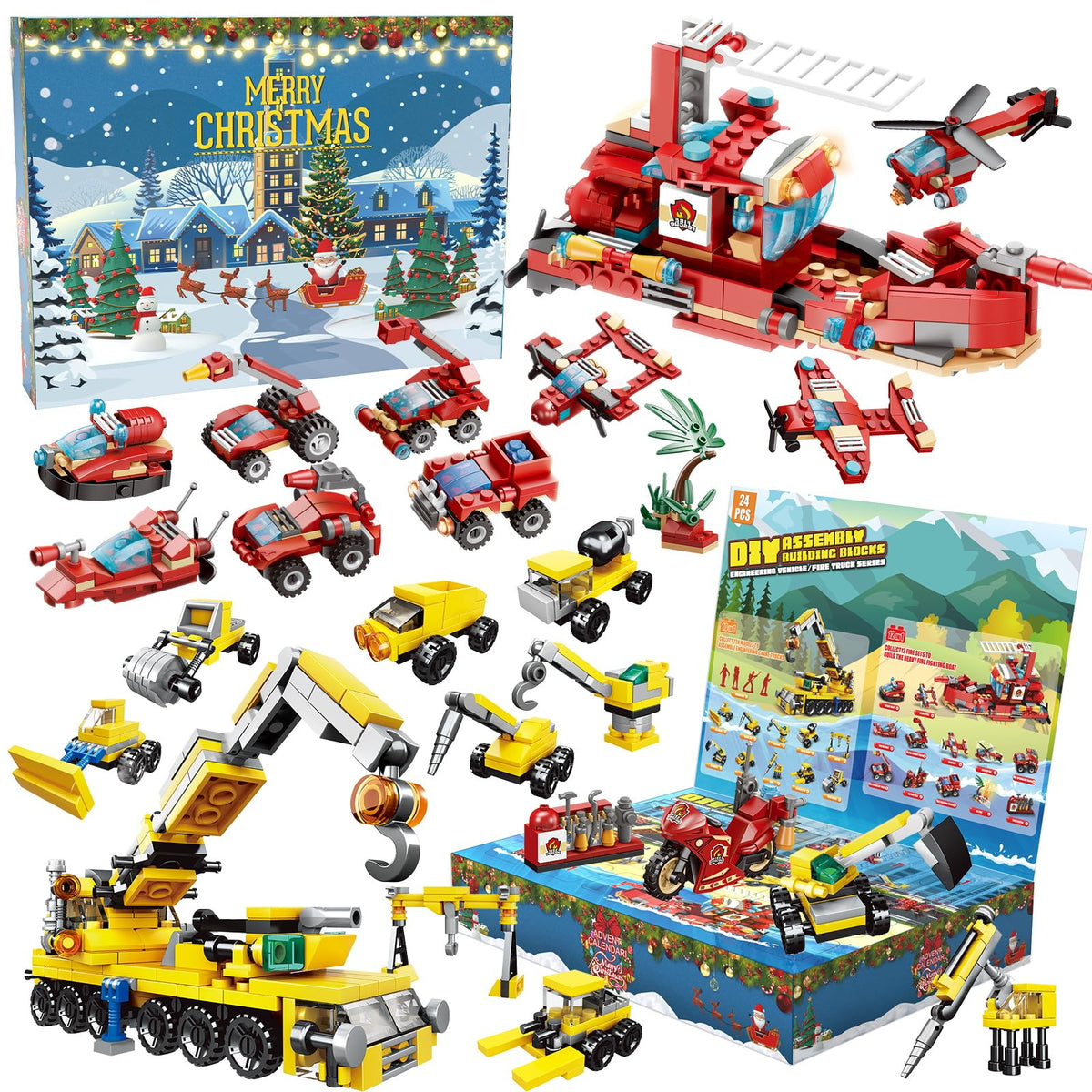 Christmas Advent Calendar 2023 for Kids 24 Days Countdown Calendar with Rubber Ducks, Rubber Ducky Bath Toy, Perfect for Decorat