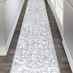 Pauwer Hallway Runner Rug 2'6'x14', Boho Washable Runner Rugs with Rubber Backing, Non Slip Carpet Runner for Hallways, Farmhous