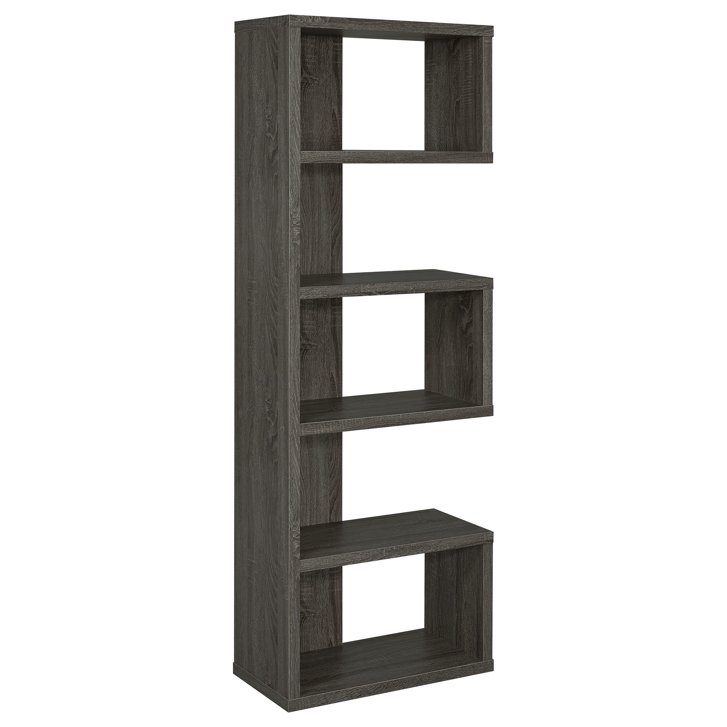 Coaster Home Furnishings Joey 5-Tier Bookcase Weathered Grey