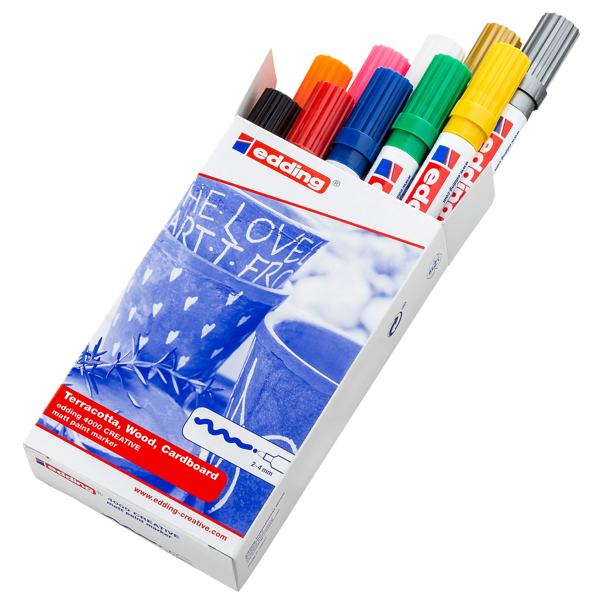 Edding 4-4000999 Paint Marker Assorted Colours (Pack Of 10)