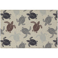 Seabreeze Sz13 Beige Coastal Rug Rectangle 3' X 5'