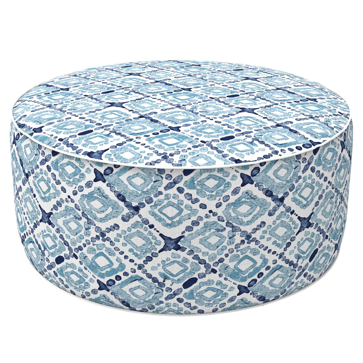 LVTXIII Outdoor Inflatable Ottoman, Fade-Resistant Round Footrest Stool D31   x H14   , Portable Patio Pouf for Garden Camping o