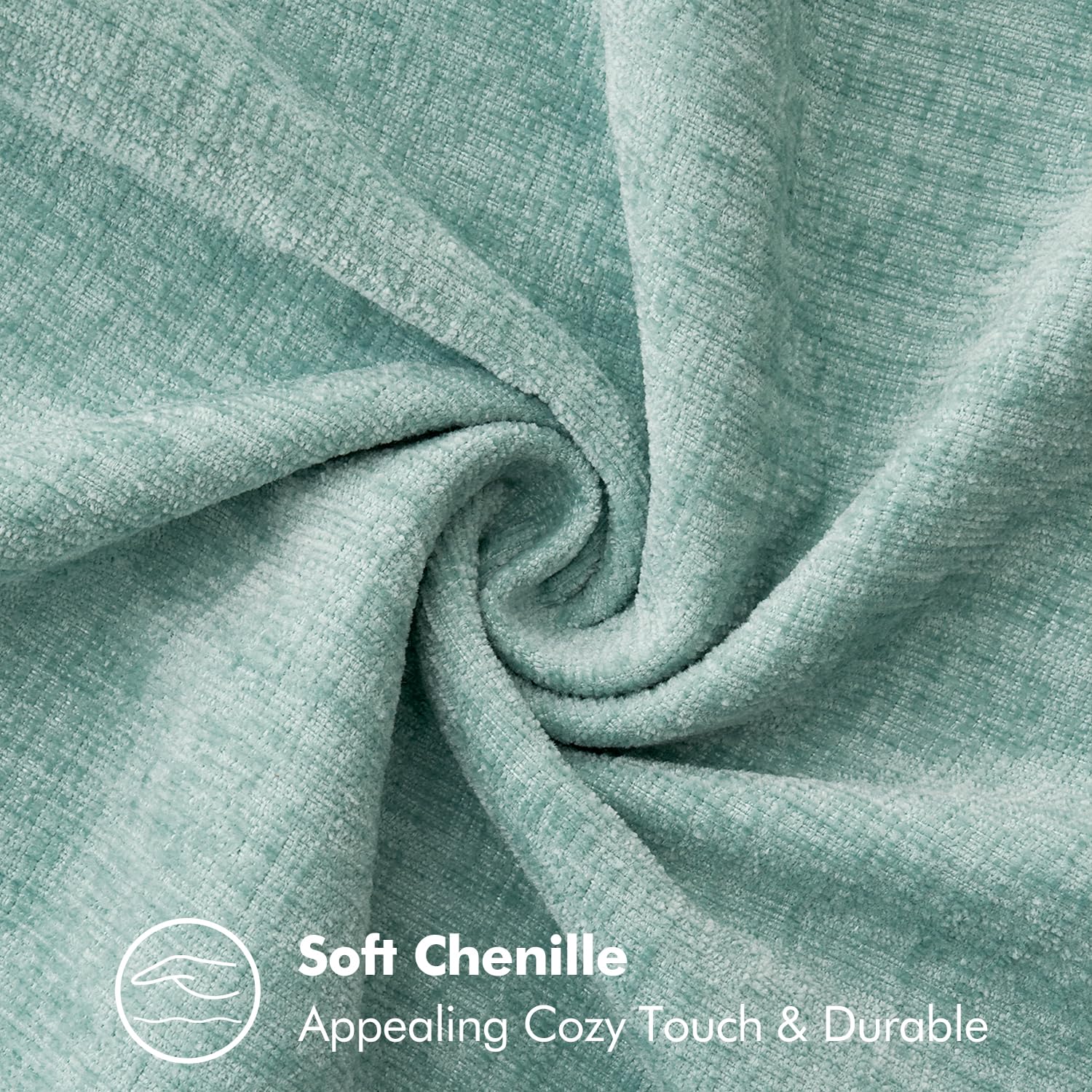 Miulee Pack Of 2 Couch Throw Pillow Covers 24X24 Inch Dark Gray Farmhouse Decorative Pillow Covers With Stitched Edge Soft Chenille Solid Dyed Spring Pillow Covers For Sofa Bed Living Room