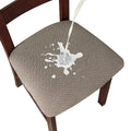 Genina Waterproof Seat Covers for Dining Room Chairs covers dining chair seat covers Kitchen Chair Covers slipcovers (Taupe, 4 P