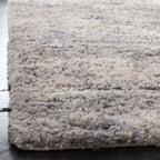 Safavieh Berber Shag Collection 2' X 2' Square Grey / Cream Ber219G Modern Abstract Non-Shedding Living Room Bedroom Dining Room