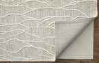 HomeRoots 511847 10 x 13 ft. Taupe Black & Gray Wool Abstract Hand Tufted Handmade Stain Resistant Rectangle Area Rug