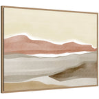 Brown Hill by Nikita Jariwala Framed Canvas Wall Art Print