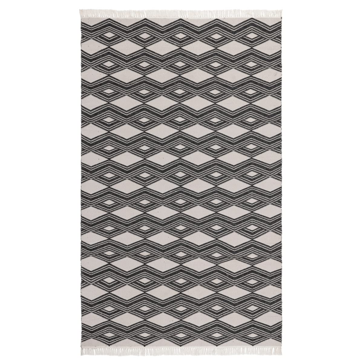 Kosas Home Saugatuck Area Rug, Bedroom, Kitchen Living Room, 5' X 8', Charcoal